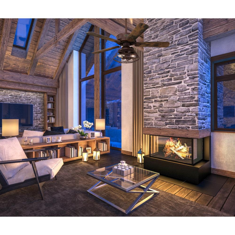 Westinghouse Lighting  Barnett 48" Indoor Barnwood LED Ceiling Fan with Remote Control