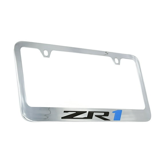 Chevrolet ZR1 Chrome Plated Metal License Plate Frame Holder