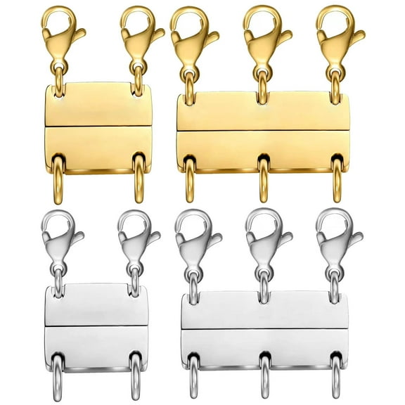 Necklace Clasp Layering Jewelry Clasp18K Gold and Silver Separator for Stackable