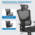 thumbnail image 4 of Scranton & Co Adjustable Office Chair with Vertical Matrix Back and Headrest, 4 of 5