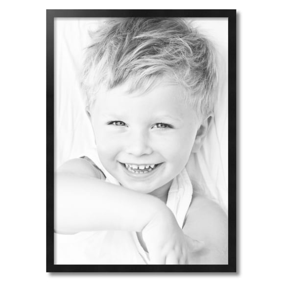 ArtToFrames 22x31" Black Picture Frame, Black Wood Poster Frame, with Regular Acrylic and Foam Backing 3/16 inch (FBPL-5139)