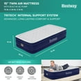 thumbnail image 3 of Bestway Tritech Air Mattress Twin 15" with Built-in AC Pump Included, 3 of 9