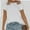 White, variant on Womens Summer Casual Short Sleeve Tunics Tops Crew Neck Blouses Dressy Basic Shirts