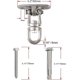 thumbnail image 2 of Paquete de 2 ganchos de columpio, ganchos de suspensión de montaje de columpio de techo de alta resistencia con rotación de 360 ​​° con tornillos para columpio de porche, 2 of 5