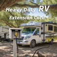 thumbnail image 7 of PlugSaf 50 FT 30 Amp RV Extension Cord Outdoor with Grip Handle, Flexible Heavy Duty 10/3 Gauge STW RV Power Cord Waterproof with Cord Organizer, NEMA TT-30P to TT-30R, Black-Yellow, ETL Listed, 7 of 7