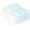Aqua Blue, White, variant on HEIRLOOM COMFORT Mint Green and White Dotted Matrix Kitchen Towels 3 Pack, 100% Cotton, 16x26 Inch, Decorative Tassels, Quick Dry Dish Towels for Cleaning, Cooking & Drying