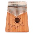 thumbnail image 1 of Piano De Pulgar De 17 Teclas, Tablero Hueco, Kalimba Portátil De Madera De Caoba De Alta Dureza Para Regalo De Cumpleaños Festivo, 1 of 7