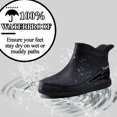 thumbnail image 2 of AUXDIQ Women Rain Boots Outdoor Garden Boots Waterproof Ankle Rain Shoes, 2 of 6