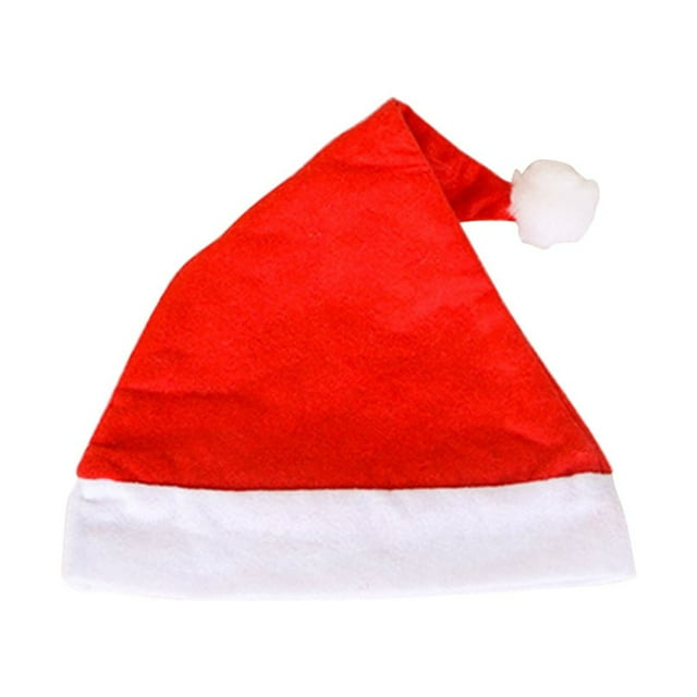 Billuyoard Gorro de Navidad no tejido, repuesto lavable reutilizable, gorro de Papá Noel decorativo con temática de Navidad Universal, gorro de disfraz Kits de decoración para fiestas Adulto Billuyoard JJ3615-01