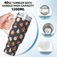 thumbnail image 3 of Bingfone Holiday Gingerbreads for 40 Oz Stainless Steel Travel Mug Double Wall Water Coffee Cup for Home,Office, Outdoor Works Great for Ice Drinks and Hot Beverage, 3 of 8