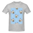 thumbnail image 4 of Bingfone Cute French Bulldog Men'S Loose Fit Short-Sleeve Pocket T-Shirt, 4 of 7