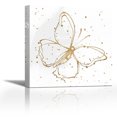 thumbnail image 1 of Golden Wings I - Contemporary Fine Art Giclee on Canvas Gallery Wrap - wall décor - Art painting - 24 x 24 Inch - Ready to Hang, 1 of 2