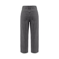 thumbnail image 4 of ClodeEU Women's Low Rise Straight Leg Jeans ,Loose Fit Vintage Streetwear Denim Pants Dark Gray,Womens Plus L, 4 of 8