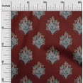 thumbnail image 1 of oneOone Cotton Silk Fabric Leaves|Floral & Paisley Block Fabric Prints By Yard 42 Inch Wide, 1 of 4