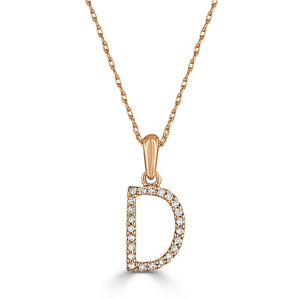 Sabrina Designs Diamond Initial Letter D Pendant Necklace 14k Gold 1 10 Ct Tdw 16 Chain Com - Gold Initial D Pendant Necklace Sabrina Designs Diamond Initial Letter D Pendant Necklace 14k Gold 1 10 Ct Tdw 16 Chain Com - Gold Initial D Pendant Necklace
