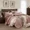Dusty Pink, variant on Catami Cationic Dyeing 7-piece Bed in a Bag Comforter Set with Sheets,Olive Green,King