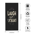 thumbnail image 3 of Vintage-Inspired Beach Towel with Bold ' LAUGH OUT LICBUAS ' Design - Perfect for Pool Travel and Bathing for Women, 3 of 6