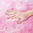 thumbnail image 3 of YJ.GWL Soft Fluffy Area Rugs Tie-Dye Shaggy Rug Colorful Plush Carpet for Bedroom Living Room Kids Home Decor Fuzzy Carpets,4'x6',Pink, 3 of 7
