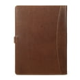 thumbnail image 5 of Vintage Full-Grain Leather Portfolio with Button Closure, Legal Pad Holder, Card Slots, and Document Pockets, 5 of 5
