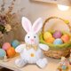 thumbnail image 5 of Conejito de Pascua de peluche, linda figura para fiestas navideñas, decoración personalizada, accesorio para escenas, figura de peluche., 5 of 7