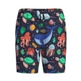 thumbnail image 4 of Wukai The Underwater World Men’s Short Pajama Pants With Pockets Soft Sleep Pj Shorts for Men-Large, 4 of 6