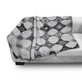 thumbnail image 2 of Abstract Soft Flannel Fleece Throw Blanket, Surreal Irregular Geometric Shapes in Greyscale Tones, Cozy Plush for Indoor and Outdoor Use, 50" x 70", Charcoal Grey Dimgray, by Ambesonne, 2 of 5