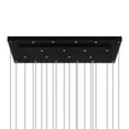 thumbnail image 5 of CWI Lighting Stagger Integrated LED Black Chandelier, 5 of 7
