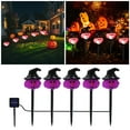 thumbnail image 2 of Dsscvnef Halloween Witch Path Lights Set of 5 Purple Light String Outdoor Halloween Decoration Cute Witch Walkway Lights for Garden Outdoor Lights for Yard Plug in Bright Outdoor Lights for Yard, 2 of 6