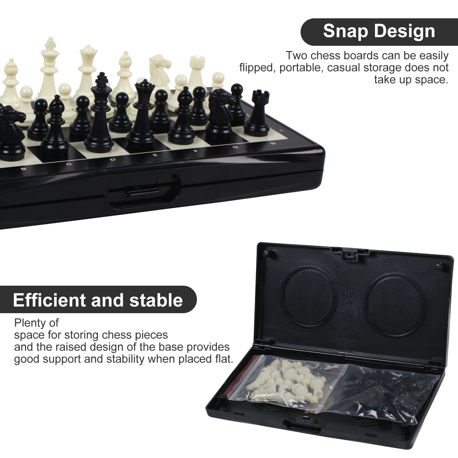 Guirnd Foldable Magnetic Travel Chess Set photo 7