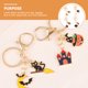 thumbnail image 4 of 4 Uds llaveros de Halloween llaveros de mochila colgantes de llave bolsa decoraciones colgantes, 4 of 6