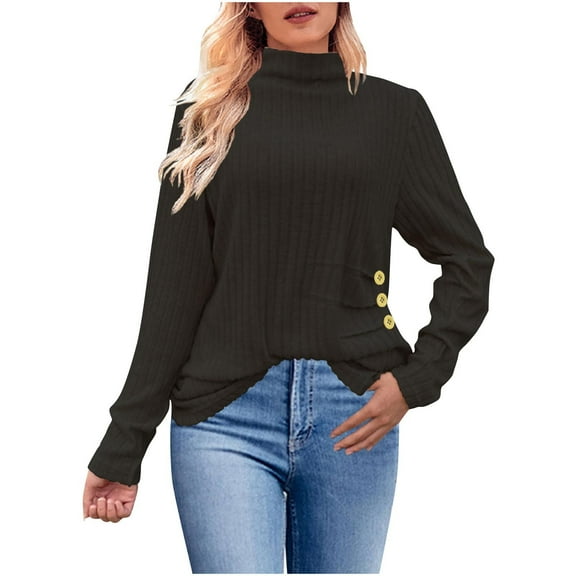 SHE IS My Orders past Orders Long Sleeve Shirts for Women Black Workout Tops for Women Long Sleeve Yellow Color Casual Blouses for Women Cotton Graphic Workout Tees for Women