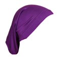 thumbnail image 1 of Gorra de mujer de algodón de seda de alta elasticidad con fondo cilíndrico monocromático, 1 of 5