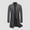 Gray Wool Blend Overcoat for Men, variant on Mens Wool Blend Overcoat Fashion 2025 Trendy Classic Solid Coat Turndown Collar Jacket Tweed Design Casual Workout Long Sleeve Clothes Brown XL