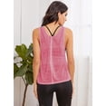 thumbnail image 2 of High-quality SweatyRocks Women's Sleeveless Scoop Neck Shirt Contract Mesh Racerback Tank Top, 2 of 5