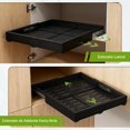 thumbnail image 4 of Organizador de Gabinete Extraíble, Cajones Deslizables para Utensilios de Cocina, Almacenamiento de Cocina, Organizador de Alacena para Armario Estante, Negro, 4 of 4