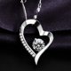 thumbnail image 2 of Rosa eterna con joyas de plata 925, collar de caja de rosas para mujer, rosa roja preservada, regalo para ella en Navidad, día de San Valentín, día de la madre, cumpleaños ShuxiuWang 9024735005575, 2 of 5