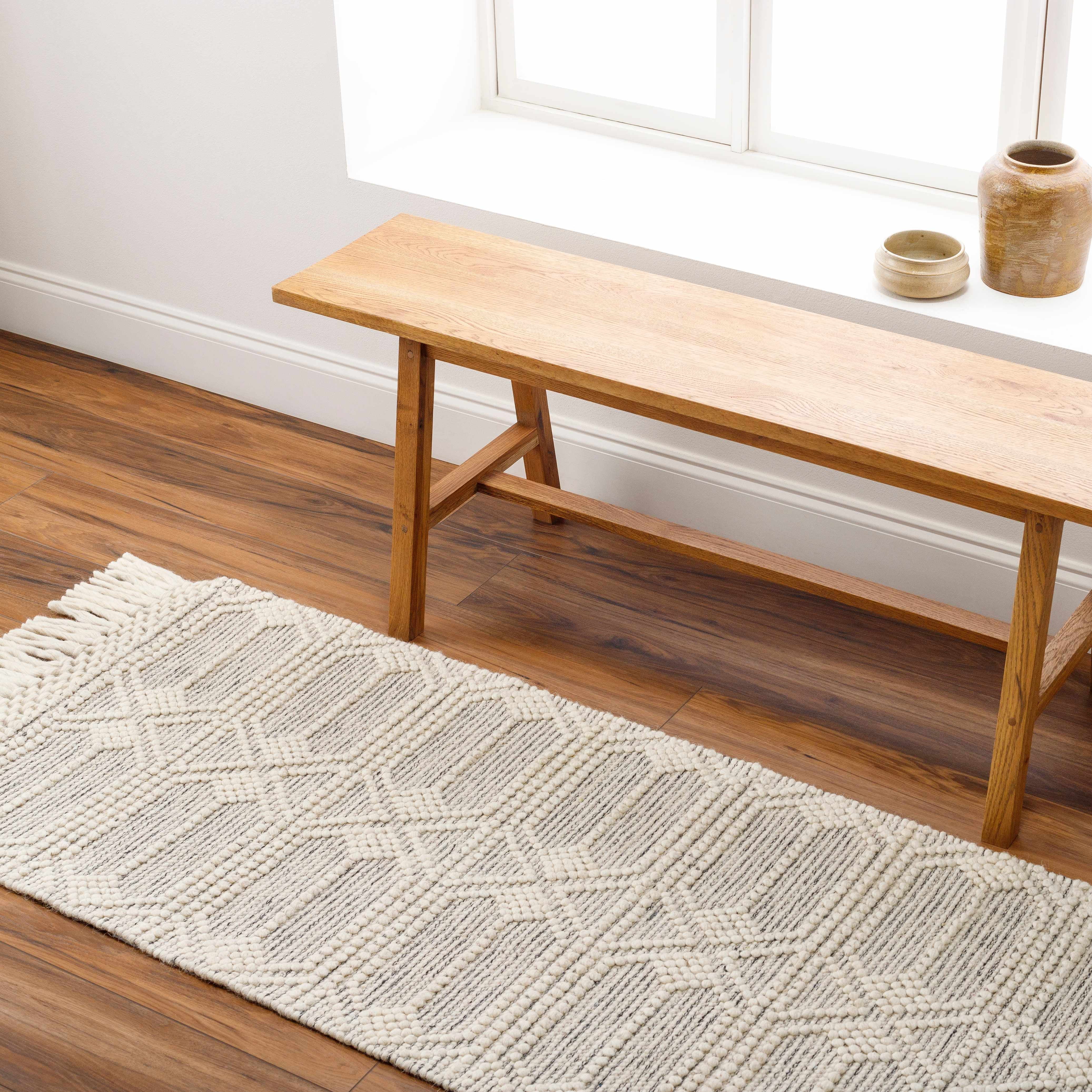 BoutiqueRugs Chars Traditional, Transitional Runner Rug - Ivory, Black - 2' x 5' Runner