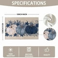 thumbnail image 7 of Fall Thanksgiving Placemats Set of 4,Buffalo Plaid Blue Vintage Pumpkin Maple Leaf Decorative Autumn Harvest Farmhouse Place Mat for Kitchen Dining Home Party Decoration 12x18 Inch, 7 of 7