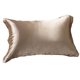 thumbnail image 2 of Funda de almohada reversible de seda para cabello y piel | 70 % seda, 30 % fibras recicladas | Funda de almohada de satén refrescante | 73 x 48 cm | 1 unidad en plata, oro rosa, beige, azul cielo,, 2 of 6