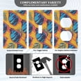 thumbnail image 5 of Switch Panel Switch Decoration 2.76x4.53x0.28 Inches Duplex Outlets Switch Plate Wall Plates Living Room Kitchen Bedroom Study Switches Blue Sunglasses, 5 of 8