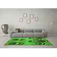 thumbnail image 3 of Ahgly Company Indoor Round Abstract Green Modern Area Rugs, 4' Round, 3 of 4