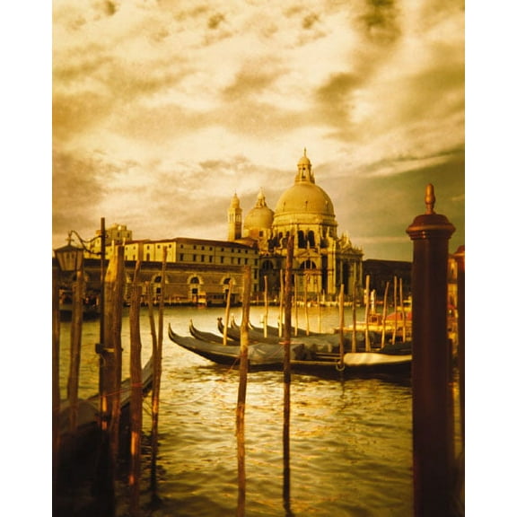 Venezia Sunset I Gorgeous Canal Gondola at Sunset; One 16X20 Poster Print