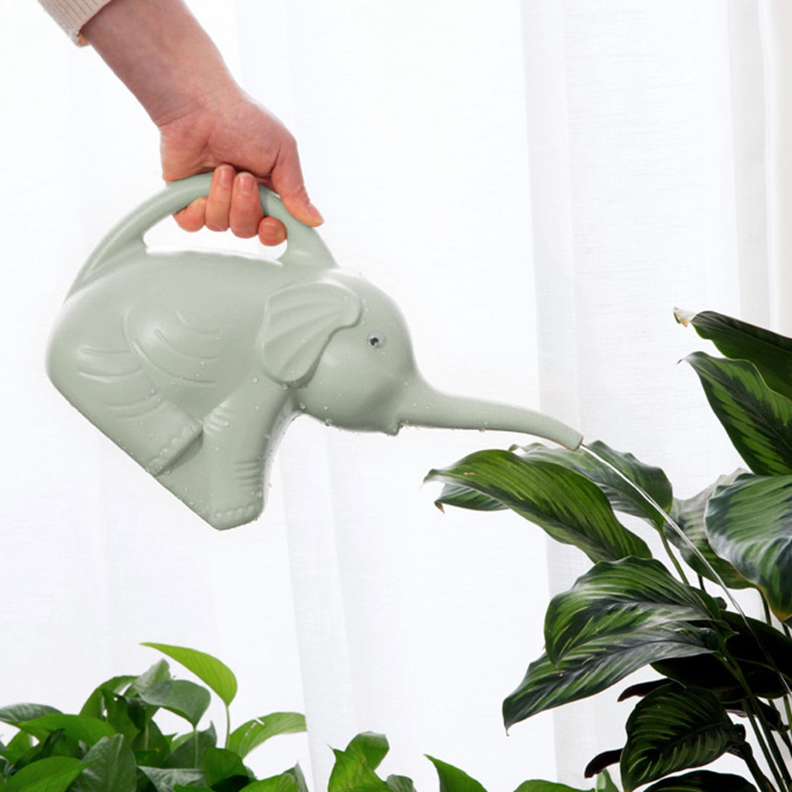 2L Long Mouth Watering Can Watering Can Household Green Potted Watering Can Long Watering Can Watering Can inside Watering Can Watering Can Spout Replacement Watering Spray Bottle