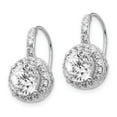 thumbnail image 2 of White Sterling Silver Earring Drop & Dangle Women'S Cubic Zirconia CZ Clear 17 mm 11, 2 of 3