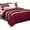Burgundy, variant on Elegant Comfort 12-Piece Bed-in-a-Bag, Isabella Pleated Ruched Ruffled Comforter Set, 6-Piece Sheet Set Featuring Smart Pockets, Matching Decorative Pillows, All Season Bedding, King, Black