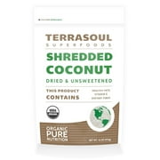 Terrasoul Superfoods Organic Medium Shredded Coconut, 1.0 Lb