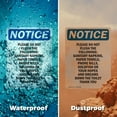 thumbnail image 5 of (2 Pack) Please Do Not Flush The Following OSHA Notice Sign 18 Inch X 24 Inch Vinyl Label Decal Sticker Weather Resistant, UV Protected for Workplace, Business, and Construction Site,, 5 of 7