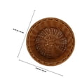 thumbnail image 2 of VERDANVERSE 1Ud Cesta Decorativa Para Pan Tejido Imitación Ratán Color Marrón, 2 of 6
