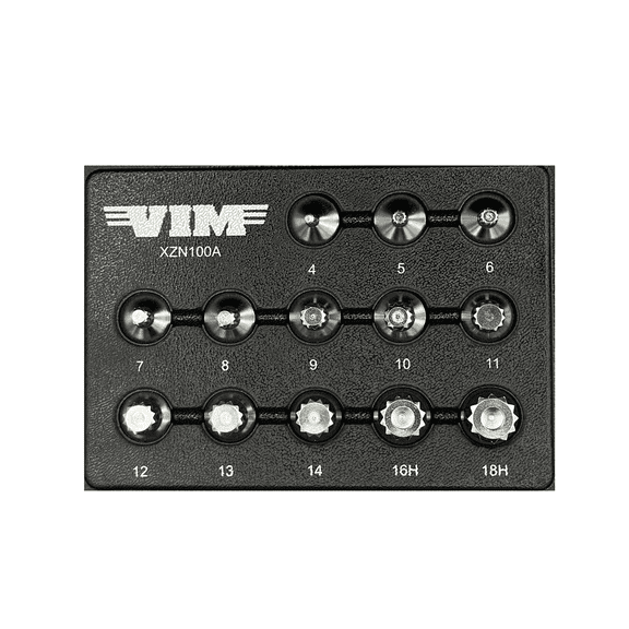 VIM Tools XZN100A Stubby XZN Driver Set Low Profile German Fasteners