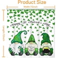 thumbnail image 6 of Happy St. Patricks Day Shower Curtain Green Clover Shamrock Irish Gnome Spring St Patrick''s Day Bathroom Shower Curtain Waterproof Fabric Bathroom Decorations with Hooks 72x72 Inch, 6 of 7